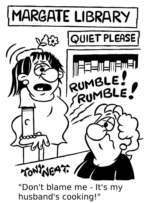 'Don't blame me - It's my husband's cooking!'