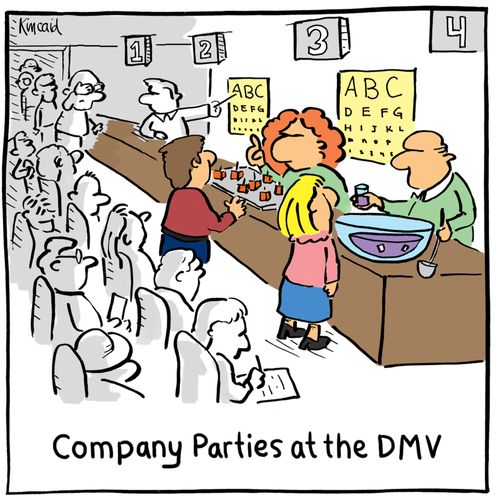 Company Parties at the DMV