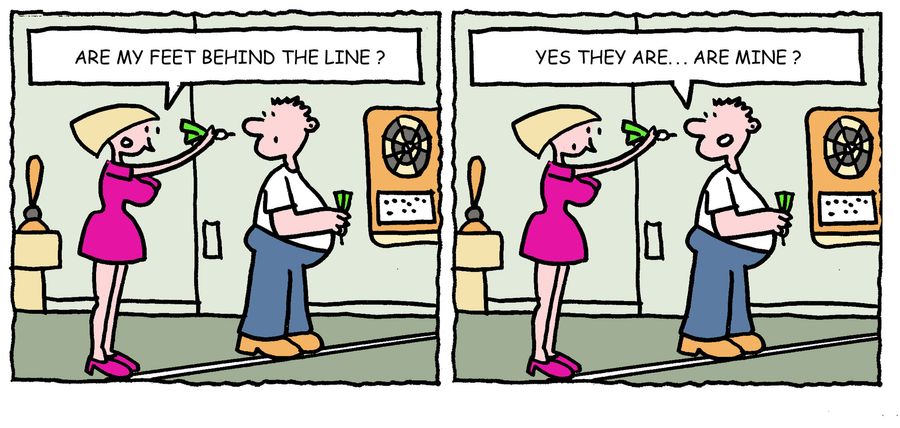 'Are my feet behind the line?'