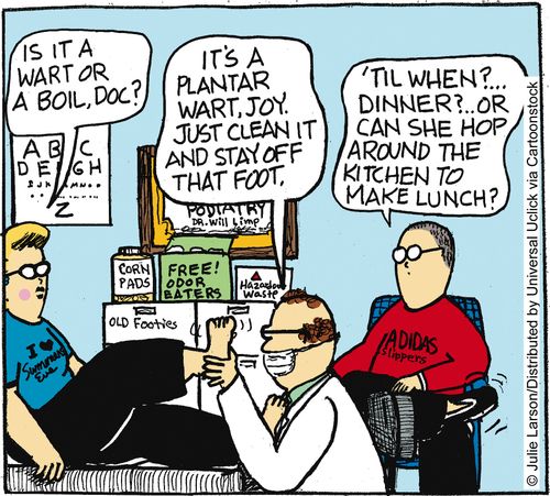 'Is it a wart or a boil, doc?'