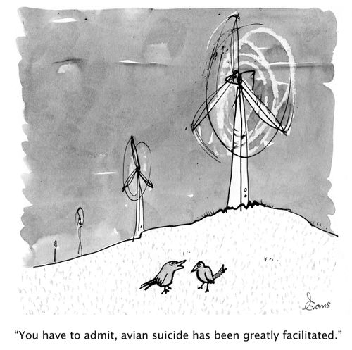 'You have to admit, avian suicide has been greatly facilitated.'