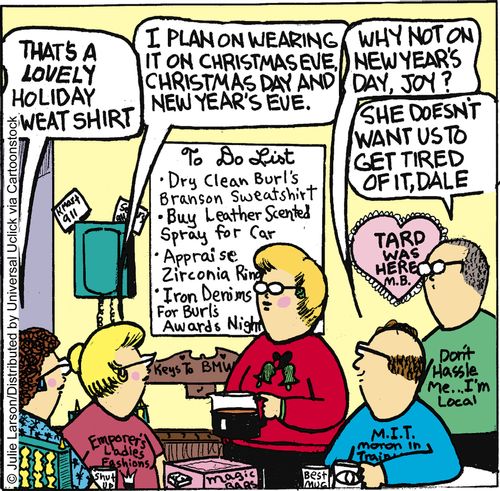 'I plan on wearing it on Christmas Eve, Christmas Day and New Year's Eve.'