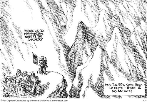 'Before we go, Afghanistan, what is the answer?'