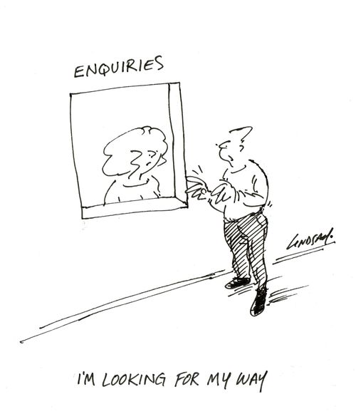 'I'm looking for my way.'