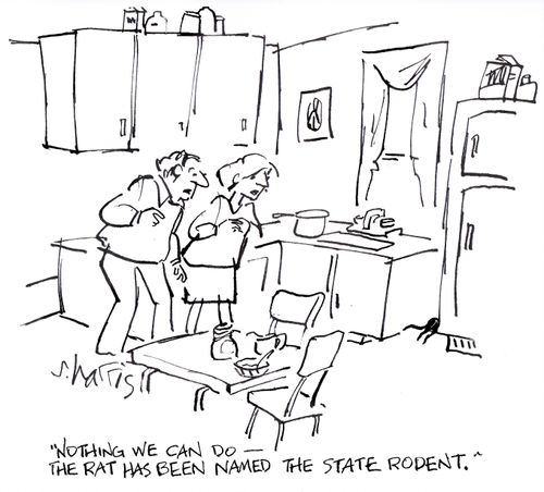 'Nothing we can do - the rat was named the state rodent.'