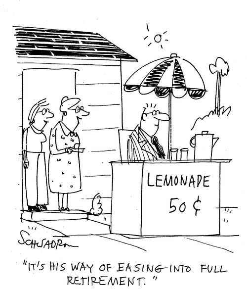 it's his way of easing into full retirement.