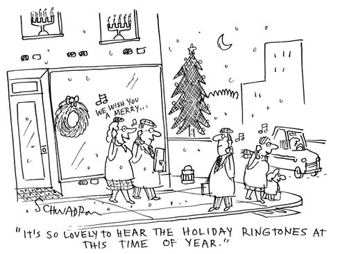'It's so lovely to hear the holiday ringtones at this time of year.'