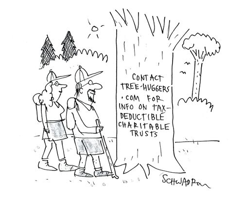 Contact Tree-Huggers.com for info on tax-deductible charitable trusts.