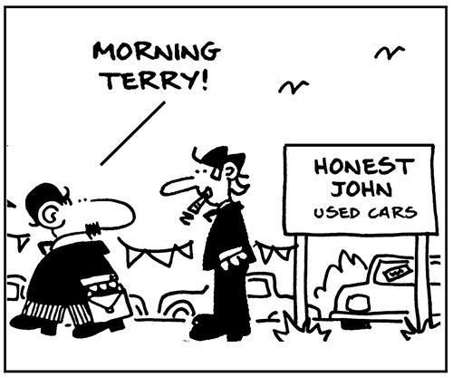 'Honest John Used Cars'