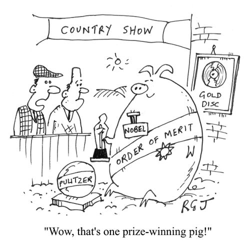 'Wow, that's one prize-winning pig!'