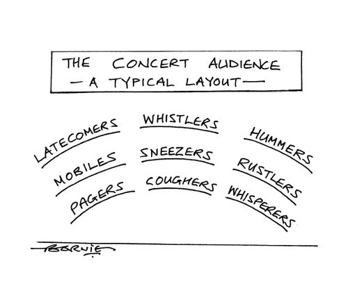 A Concert Audience - A Typical Layout.