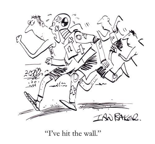 'I've hit the wall.'