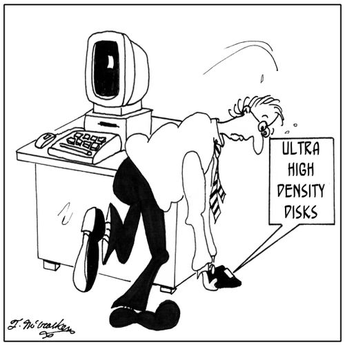 Ultra High Density Disks weighing 50 pounds.