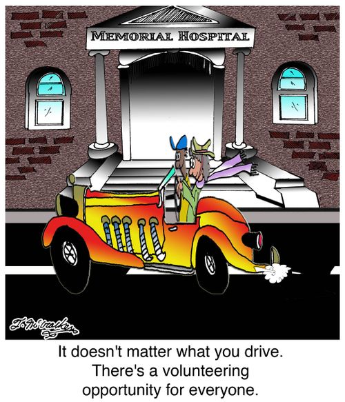 It doesn't matter what you drive. There's a volunteering opportunity for everyone.