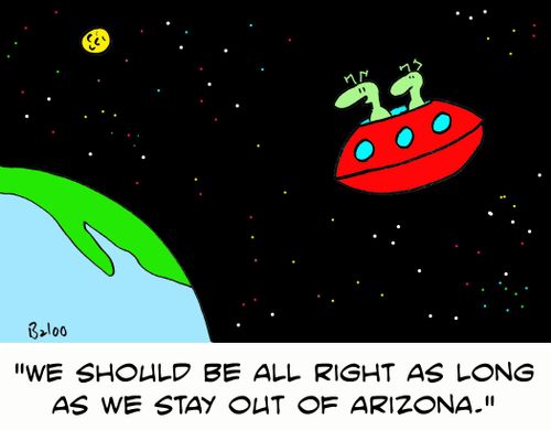 'We should be all right as long as we stay out of Arizona.'