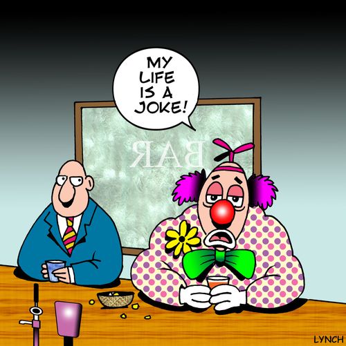 'My life is a joke.'