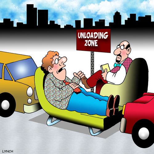 Unloading zone.