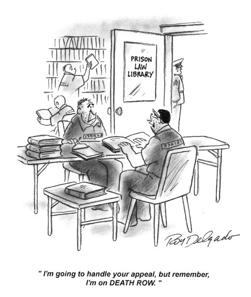'I'm going to handle your appeal, but remember, I'm on death row.'