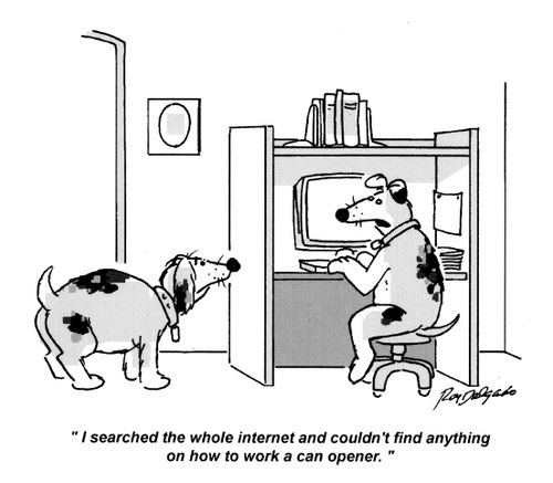 'I searched the whole internet and couldn't find anything on how to work a can opener.'