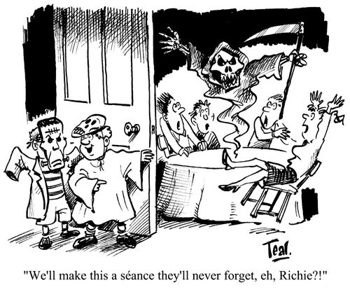 'We'll make this a s?ance they'll never forget, eh Richie?!'
