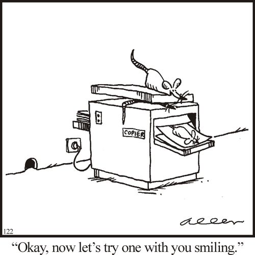 "Okay, now let's try one with you smiling."