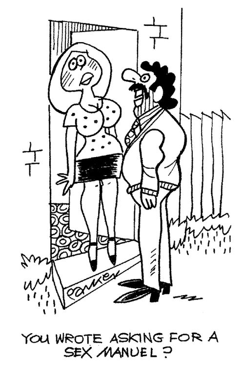 "You wrote asking for a sex manual?"