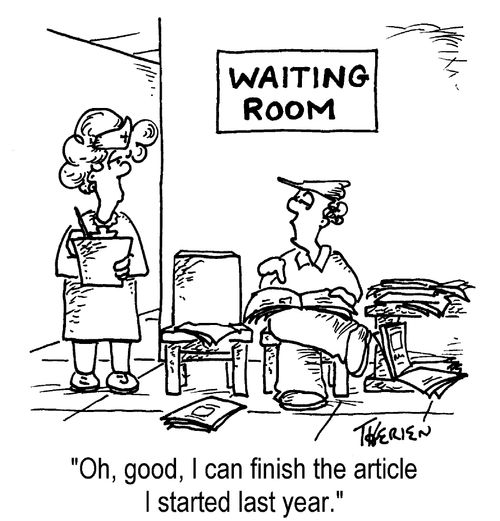 "Oh, good, I can finsih the article I started last year."
