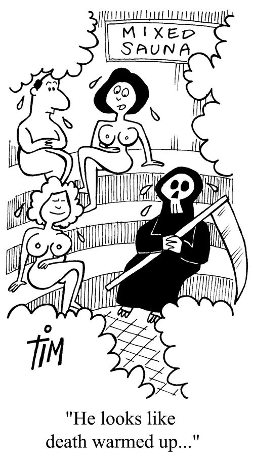 "He looks like death warmed up."