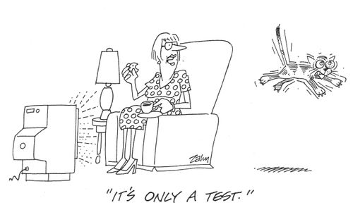 'It's only a test.'