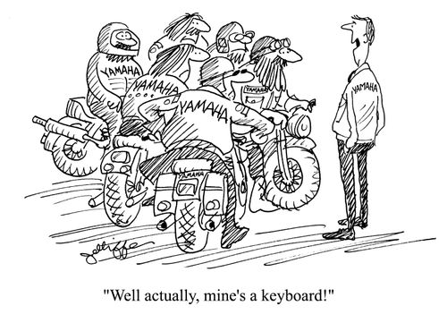 'Well actually, mine's a keyboard!'
