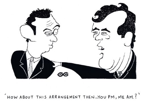 'How about this arrangement then...you PM, me A.M.?' 
