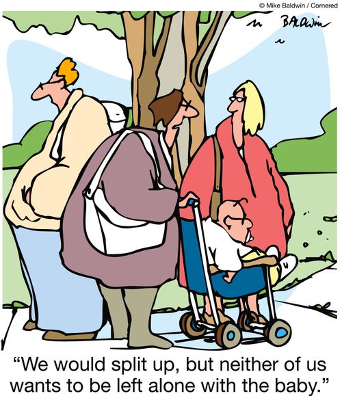 'We would split up, but neither of us wants to be left alone with the baby.'