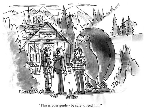 'This is your guide - be sure to feed him.'