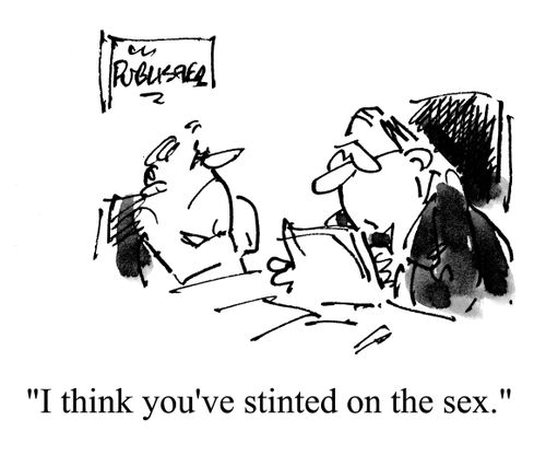 'I think you've stinted on the sex.'
