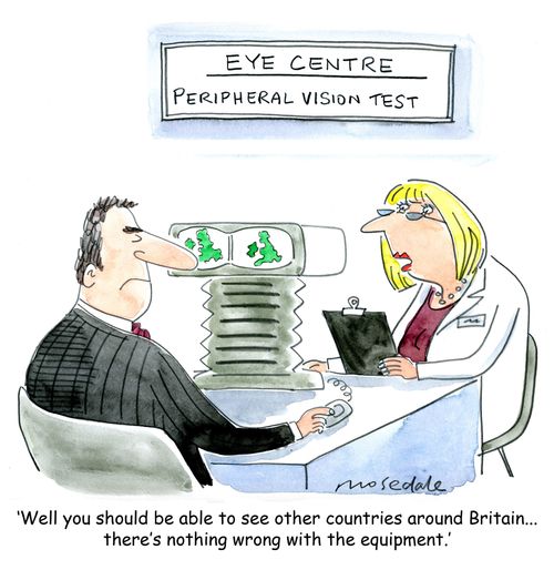 'Well you should be able to see other countries around Britain...there's nothing wrong with the equipment.'