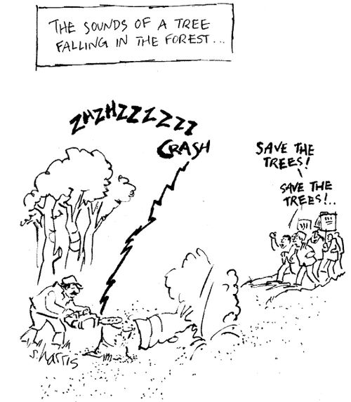 The sounds of a tree falling in the forest...