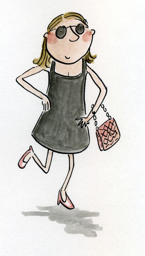 Little black dress.