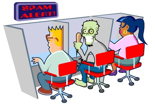 Office zombie.