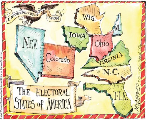 The Electoral States of America.