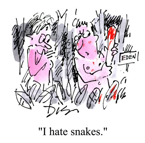 'I hate snakes.'