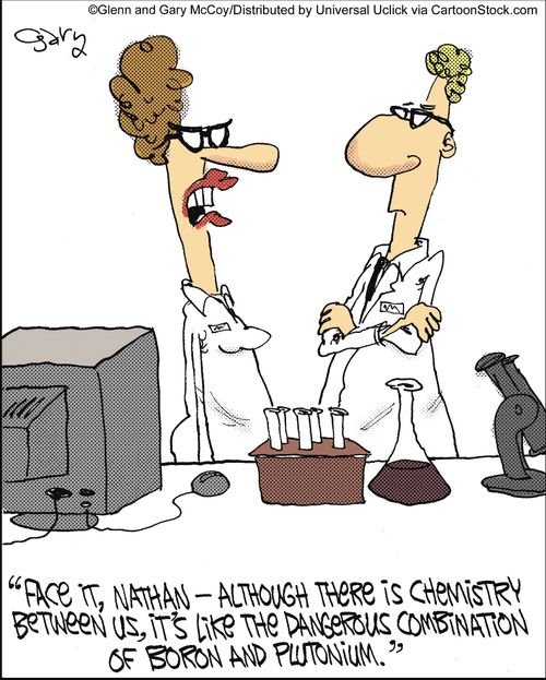 'Face it, Nathan - Although there is chemistry between us, it's like the dangerous combination of boron and plutonium.'