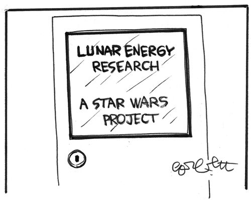 Lunar energy research...a star wars project.