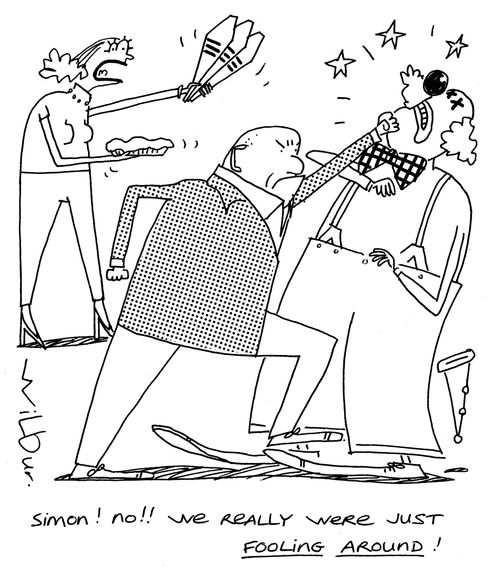 'Simon! No! We really were just fooling around!'