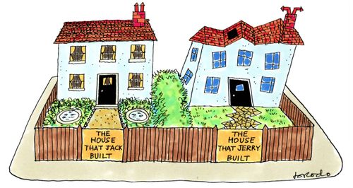 Houses built by Jack and Jerry.