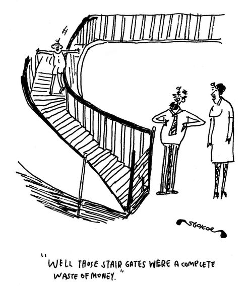 'Well those stair gates were a complete waste of money'