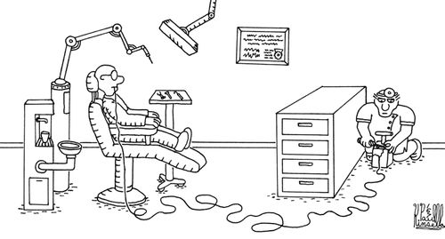 Dentist using explosives. (Don't do this at home!)