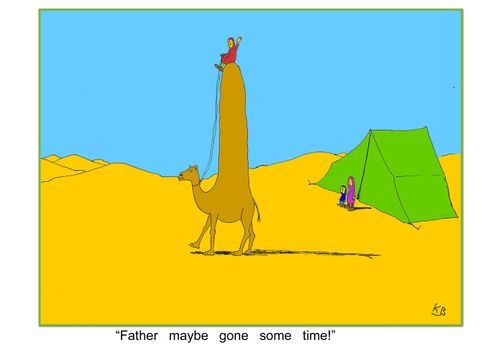 'Father maybe gone some time.'