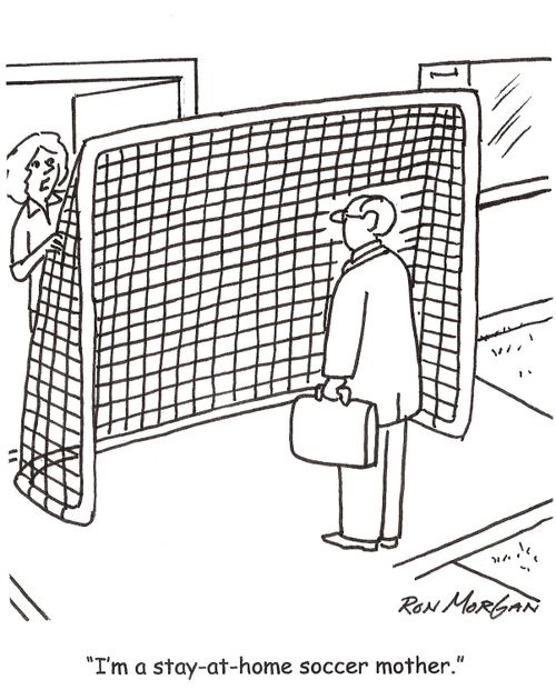 'I'm a stay-at-home soccer mother.'