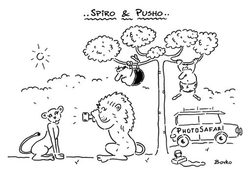 Spiro & Pusho on photo safari