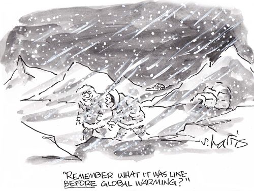 'Remember what it was like before global warming.'